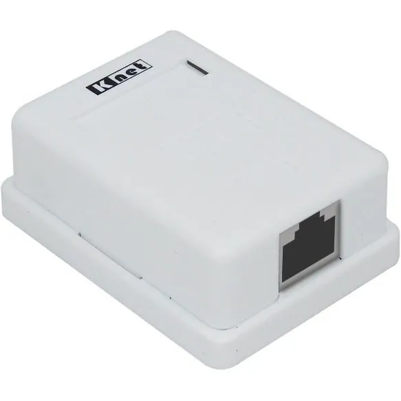 پریز شبکه روکار keyston & box cat6 knet